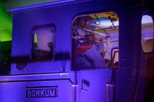 Historische Dampflock der Borkumer-Kleinbahn